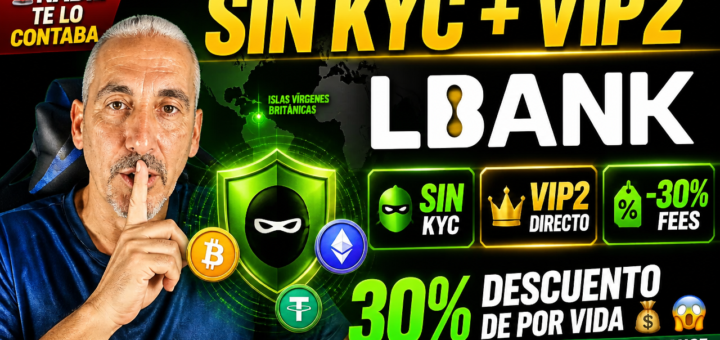 OPERA con CRIPTO de FORMA ANÓNIMA y con 30% DESCUENTO en FEES 😱 LBANK EXPLICADO AL DETALLE